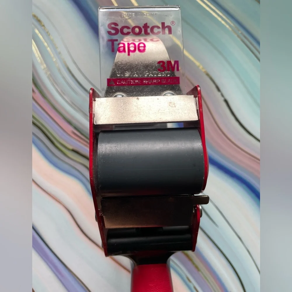 Scotch Red And Black Packing Tape dispenser / Box Sealer